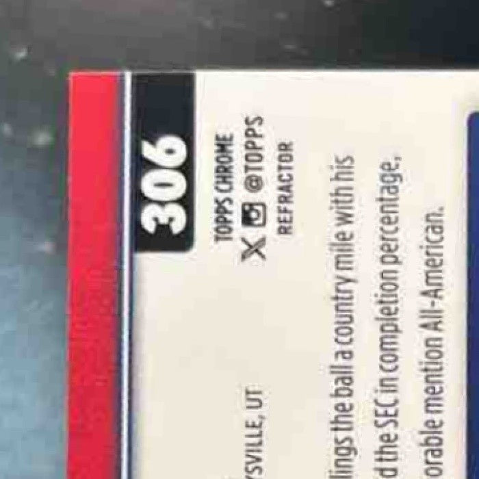 2025 Topps Chrome Jaxson Dart Rookie Refractor #306 RC New York Giants - Sports Cards