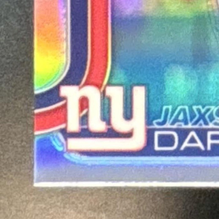 2025 Topps Chrome Jaxson Dart Rookie Refractor #306 RC New York Giants - Sports Cards