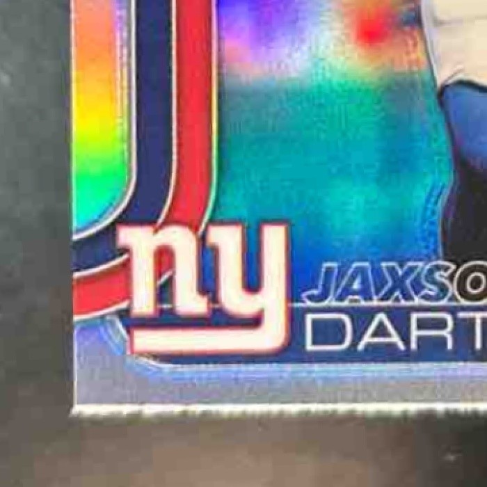 2025 Topps Chrome Jaxson Dart Rookie Refractor #306 RC New York Giants - Sports Cards