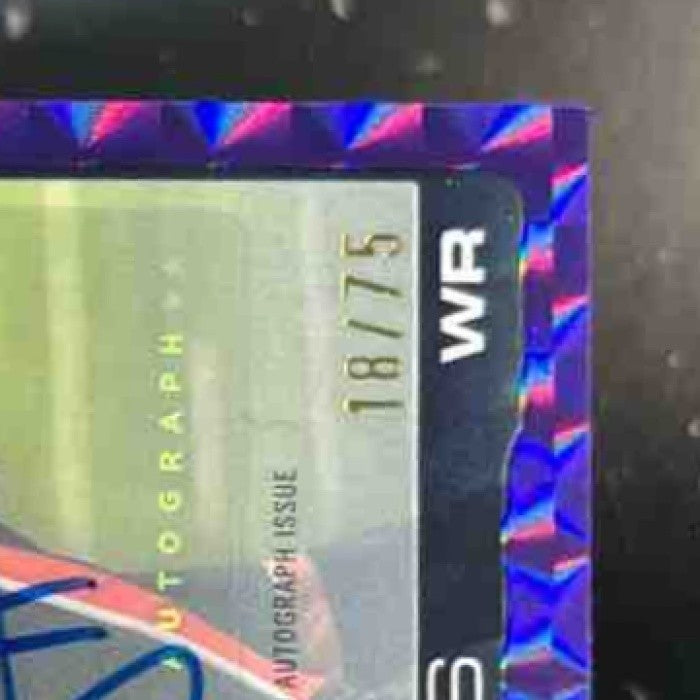2025 Topps Chrome Jayden Higgins Auto Purple Geometric /75 RC Houston Texans - Sports Cards