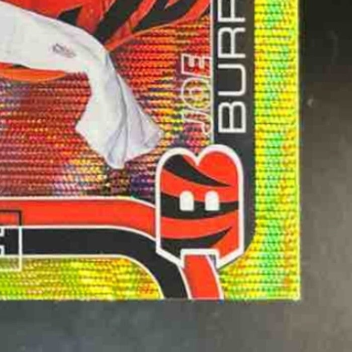 2025 Topps Chrome Joe Burrow #61 Yellow Wave /275 Cincinnati Bengals - Sports Cards