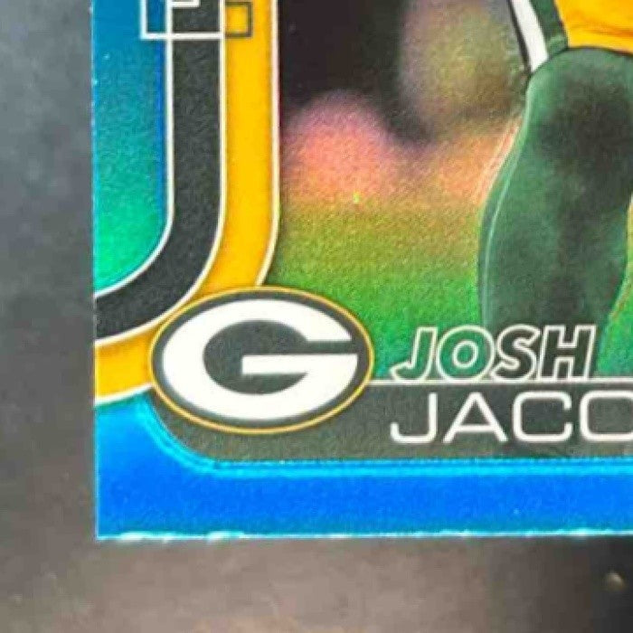 2025 Topps Chrome Josh Jacobs Aqua /199 #110 Green Bay Packers - Sports Cards