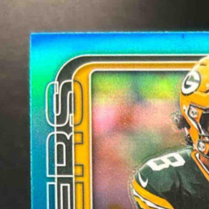 2025 Topps Chrome Josh Jacobs Aqua /199 #110 Green Bay Packers - Sports Cards