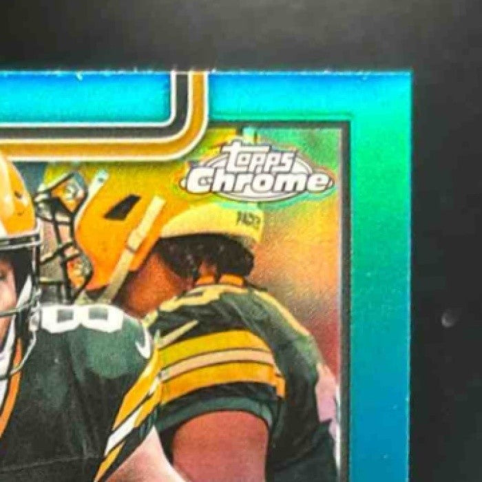 2025 Topps Chrome Josh Jacobs Aqua /199 #110 Green Bay Packers - Sports Cards