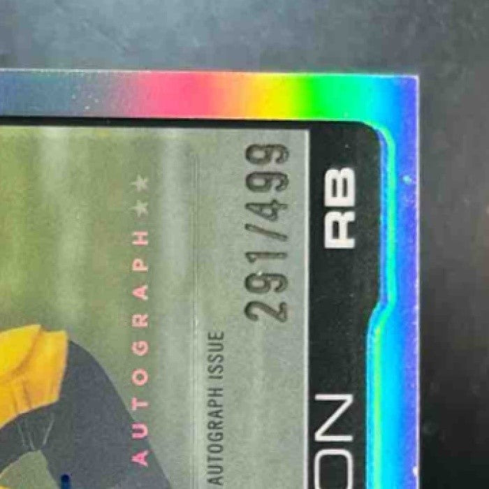 2025 Topps Chrome Kaleb Johnson Auto Refractor /499 RC Pittsburgh Steelers - Sports Cards