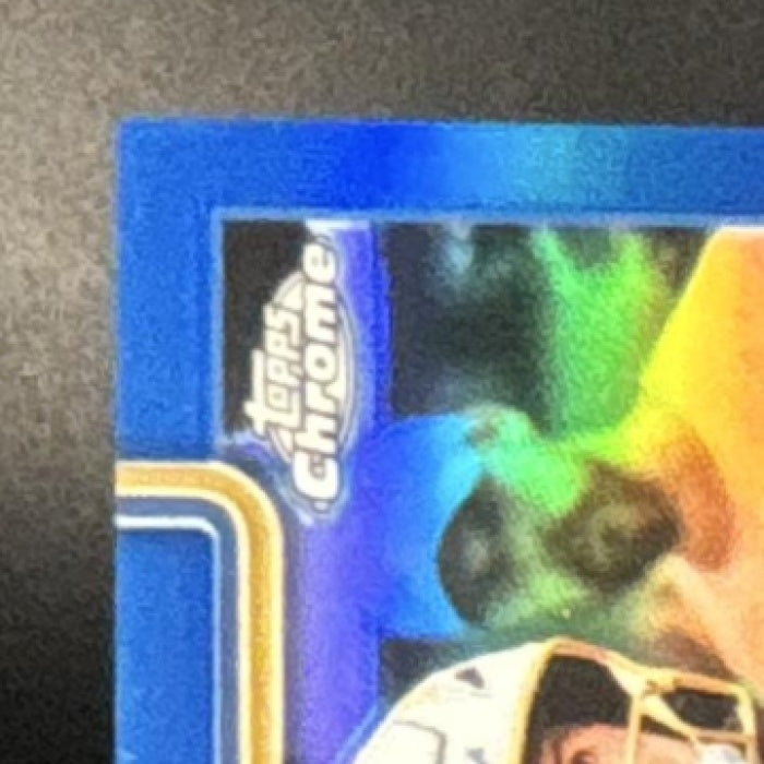 2025 Topps Chrome Ladd McConkey Auto True Blue Refractor 120/150 #BA-LM Chargers - Sports Cards