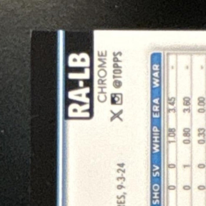 2025 Topps Chrome Lake Bachar Rookie Auto #RA-LB RC Miami Marlins - Sports Cards