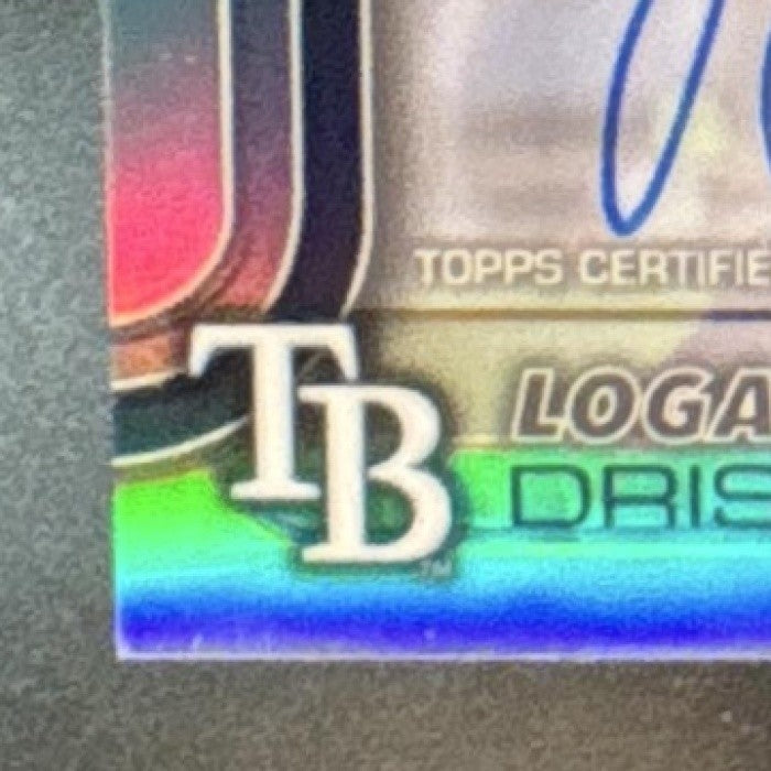 2025 Topps Chrome Logan Driscoll Auto Refractor /499 #RA-LDR RC Tampa Bay Rays - Sports Cards