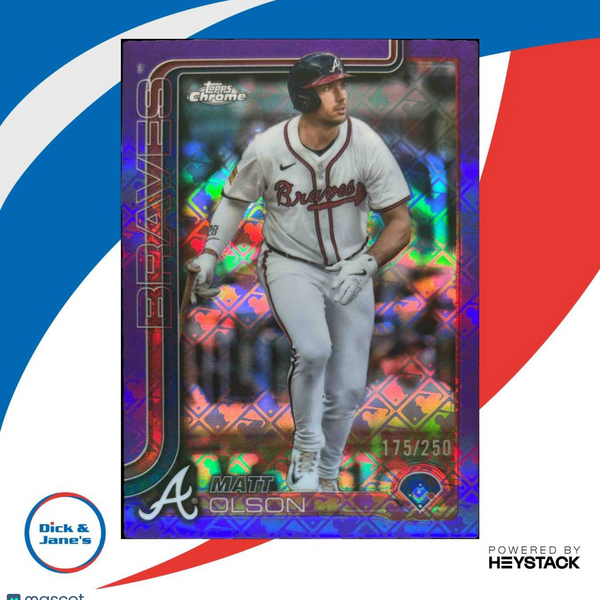 2025 Topps Chrome LogoFractor Matt Olson Purple
