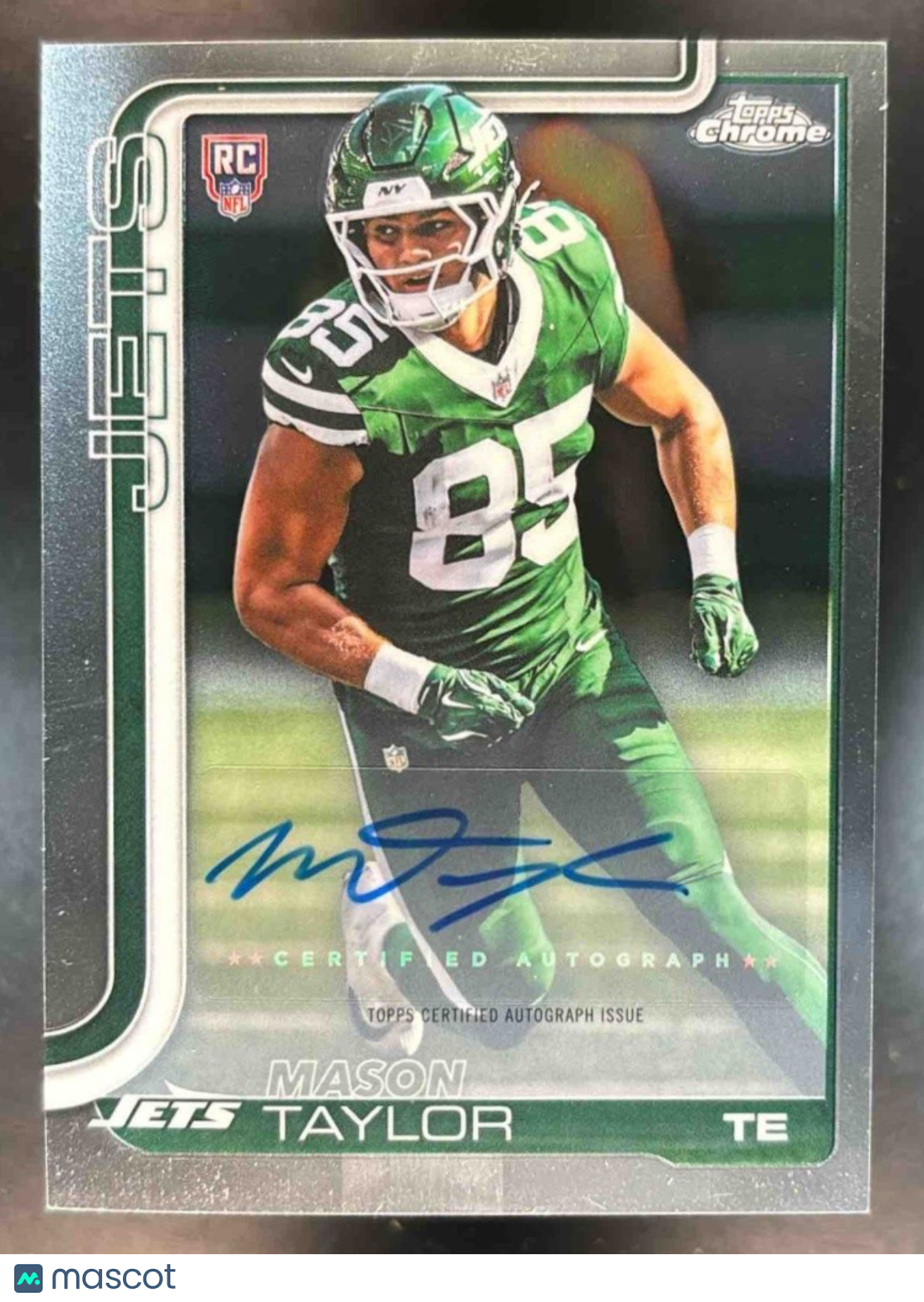 2025 Topps Chrome Mason Taylor Rookie Auto #RA-MT RC New York Jets - Sports Cards