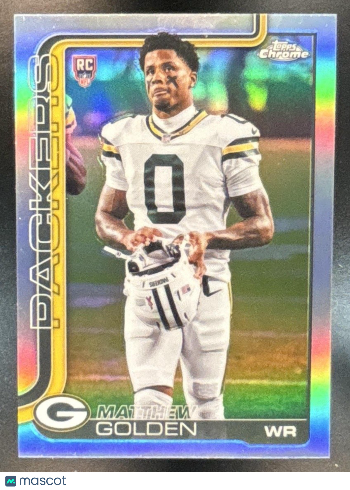 2025 Topps Chrome Matthew Golden Image Variation #333 SP RC Green Bay Packers - Sports Cards
