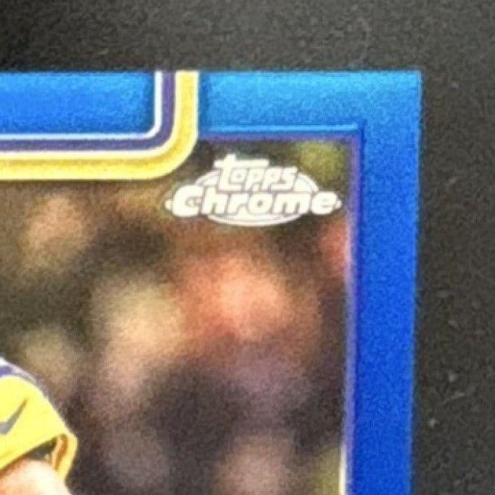 2025 Topps Chrome Matthew Stafford Auto Blue Refractor /150 Los Angeles Rams - Sports Cards