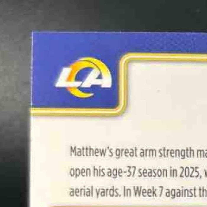 2025 Topps Chrome Matthew Stafford Refractor #169 Los Angeles Rams - Sports Cards