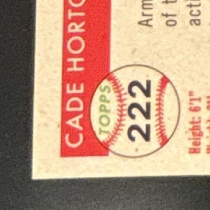 2025 Topps Chrome Platinum Anniversary Cade Horton Toile Cream/Black /10 RC Cubs - Sports Cards