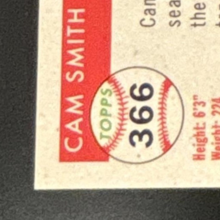 2025 Topps Chrome Platinum Anniversary Cam Smith Orange /25 #366 RC Astros - Sports Cards