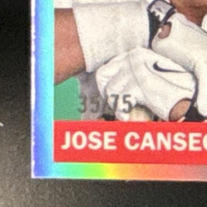 2025 Topps Chrome Platinum Anniversary Jose Canseco /75 #235 Oakland Athletics - Sports Cards