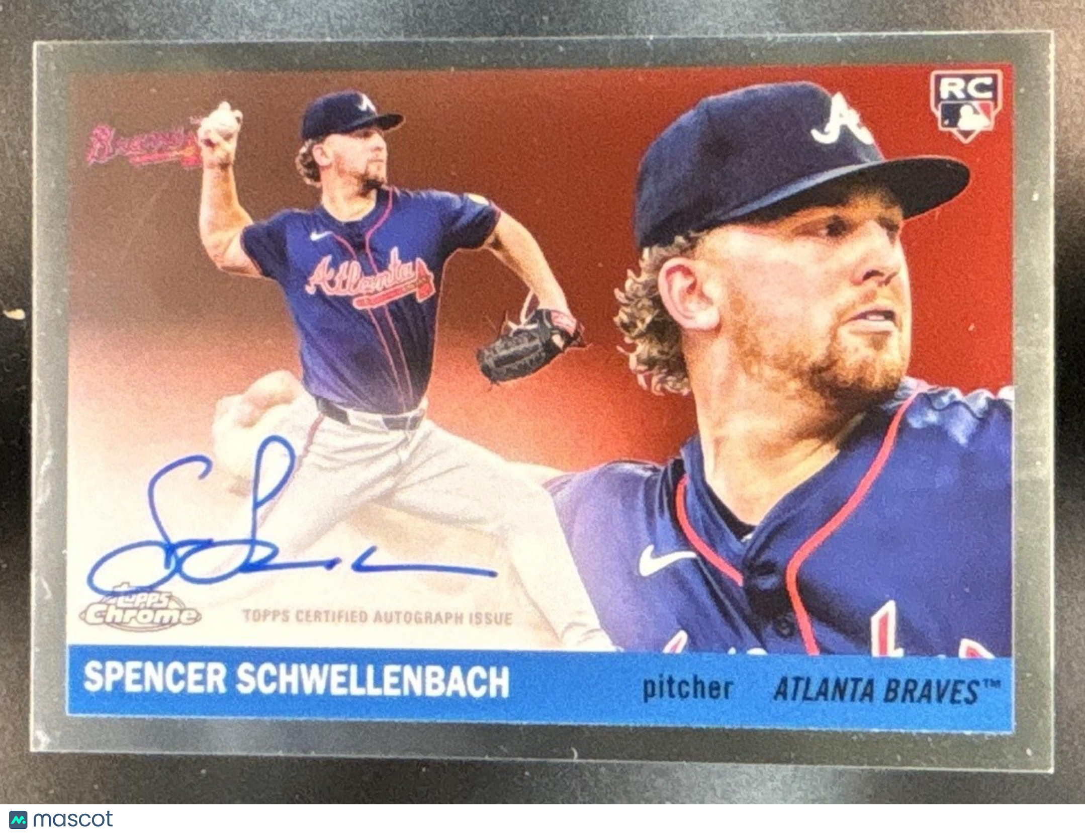 2025 Topps Chrome Platinum Anniversary Spencer Schwellenbach Auto RC Braves - Sports Cards