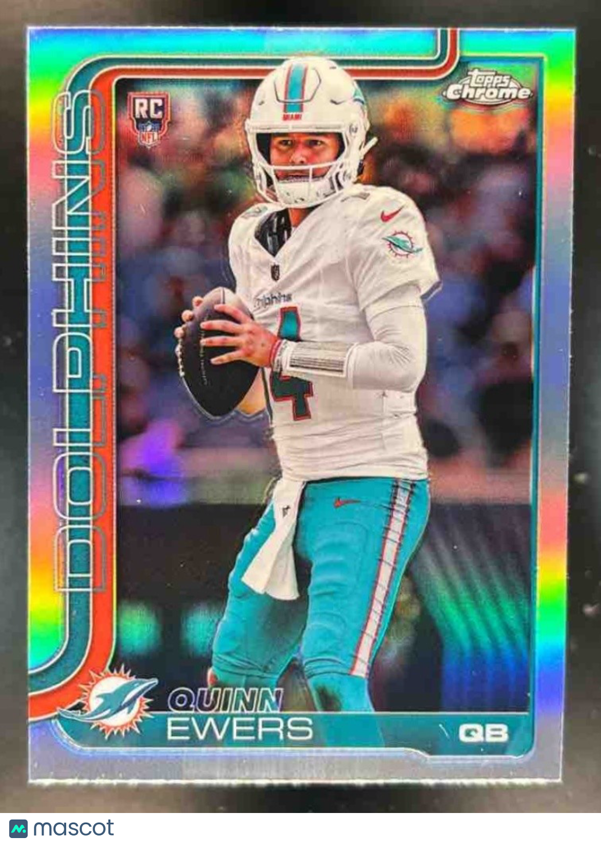2025 Topps Chrome Quinn Ewers Rookie Refractor #316 RC Miami Dolphins - Sports Cards