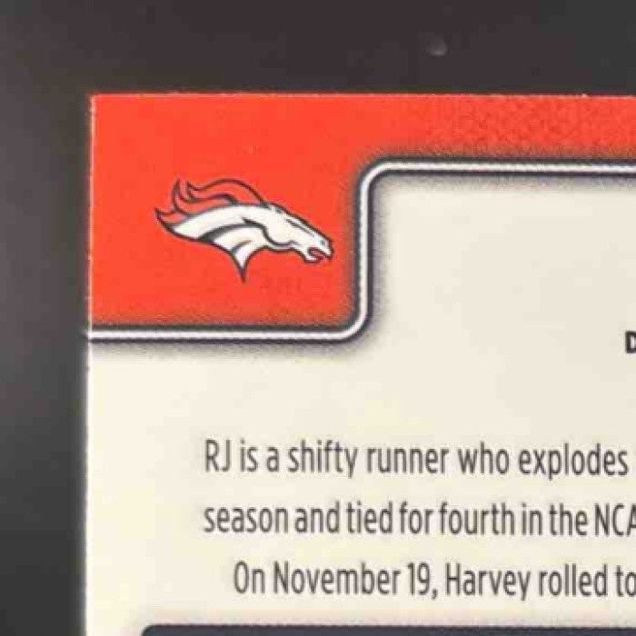 2025 Topps Chrome RJ Harvey Pink Wave Refractor /250 #330 RC Denver Broncos - Sports Cards