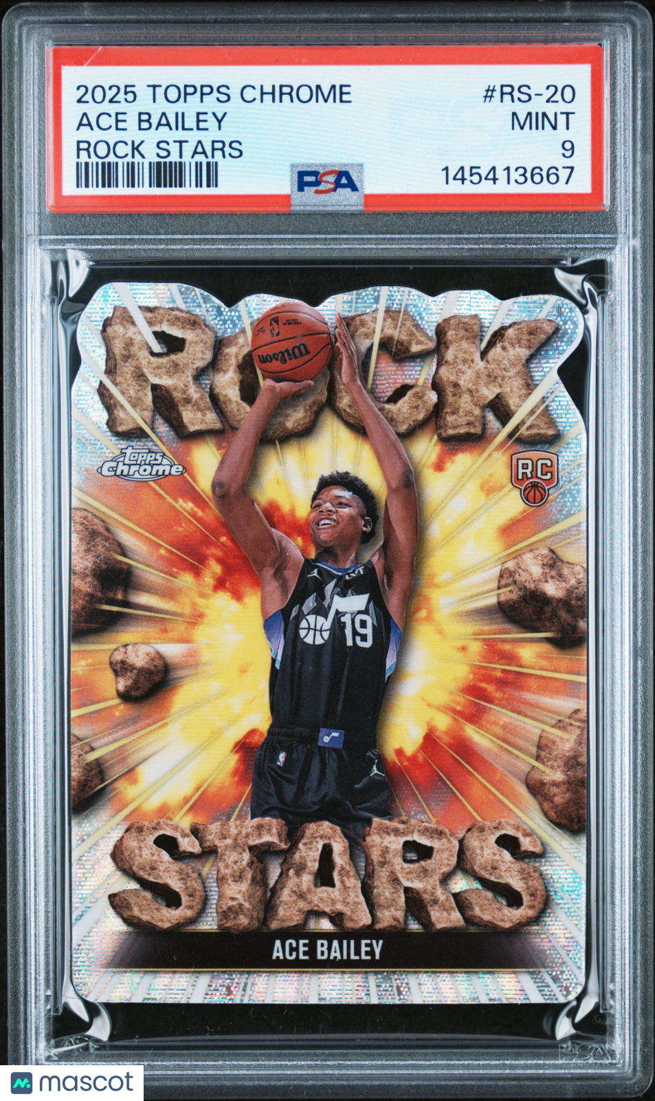 2025 Topps Chrome Rock Stars Ace Bailey #RS-20 PSA 9 - Graded Sports Cards