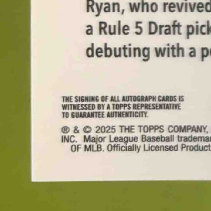 2025 Topps Chrome Ryan Miller Rookie Auto Aqua Wave /199 RC Los Angeles Angels - Sports Cards