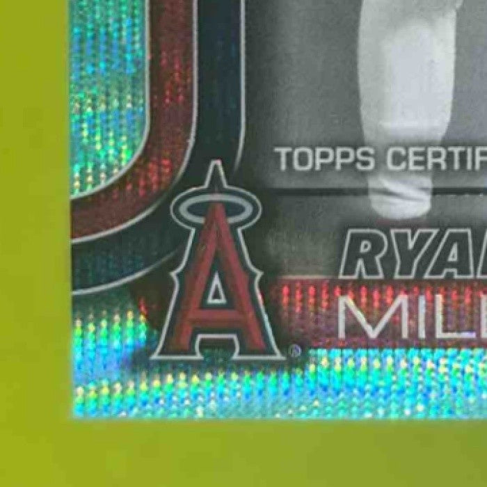 2025 Topps Chrome Ryan Miller Rookie Auto Aqua Wave /199 RC Los Angeles Angels - Sports Cards
