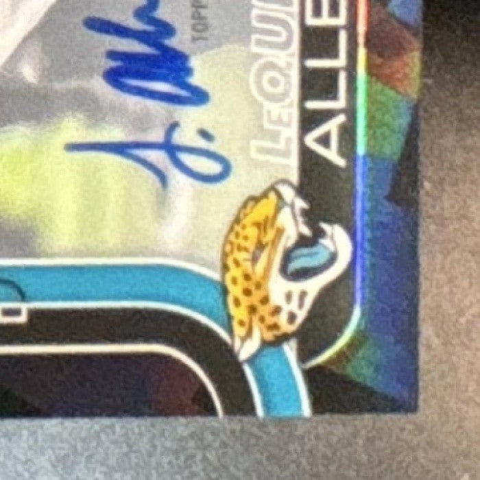 2025 Topps Chrome Sapphire LeQuint Allen Auto Black /10 RC Jacksonville Jaguars - Sports Cards