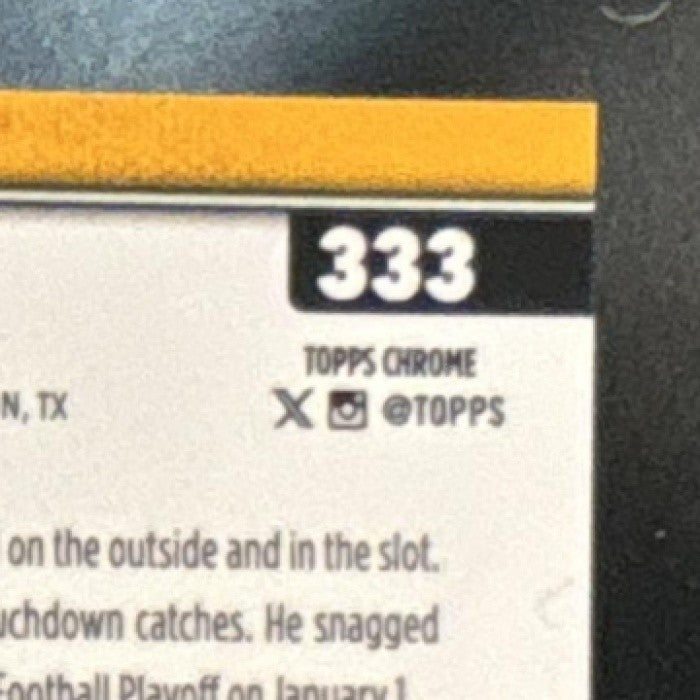 2025 Topps Chrome Sapphire Matthew Golden Image Variation Gold /50 SP RC VAR - Sports Cards