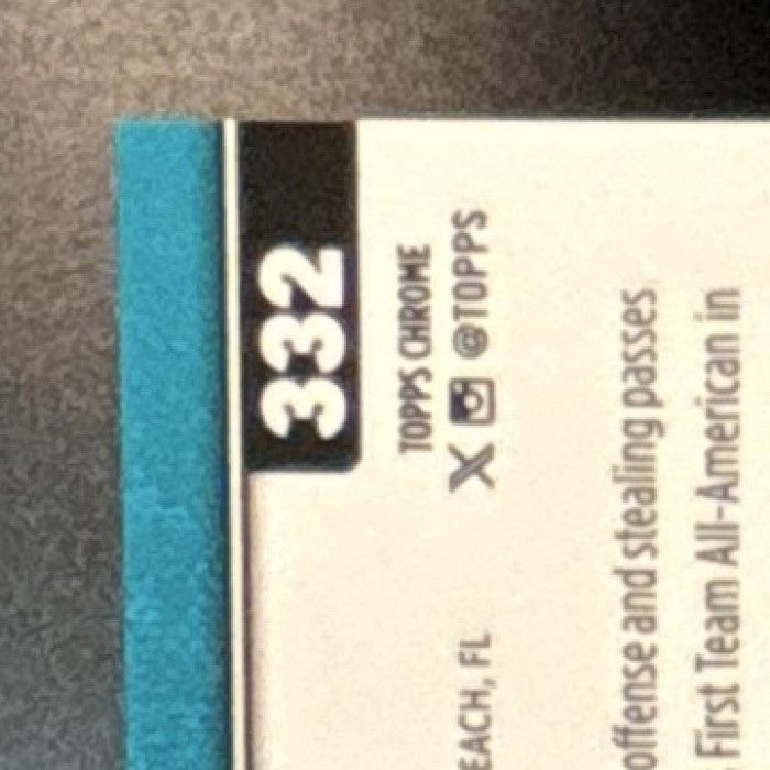 2025 Topps Chrome Sapphire Travis Hunter Image Variation #332 SP RC VAR Jaguars - Sports Cards