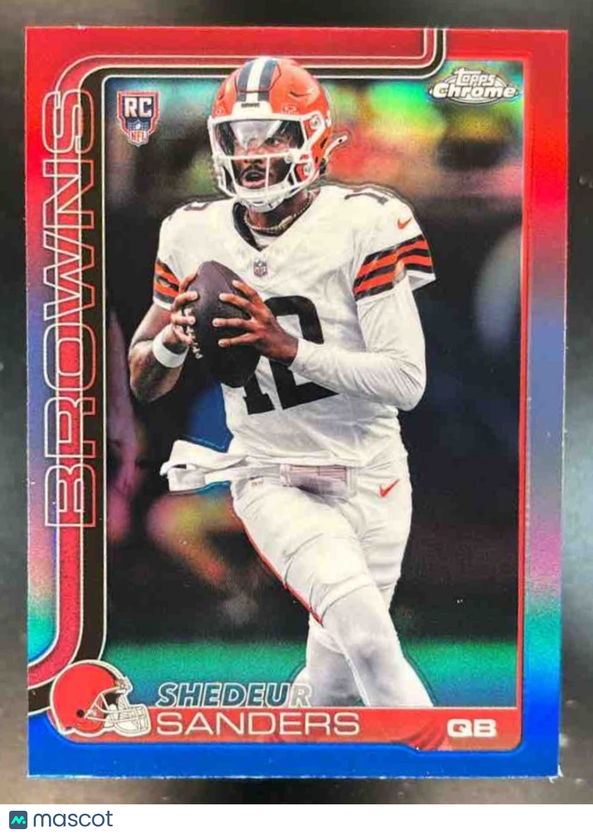 2025 Topps Chrome Shedeur Sanders Rookie Red/White/Blue #315 RC Cleveland Browns - Sports Cards