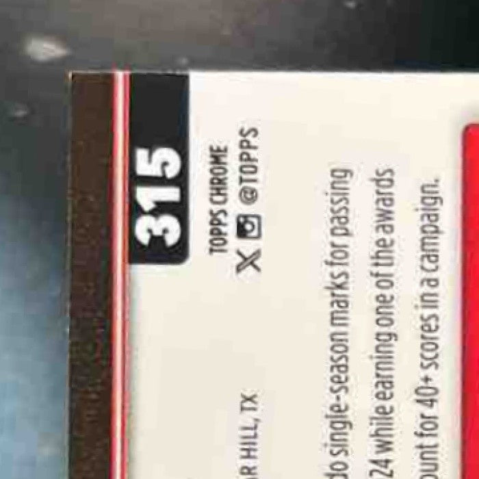 2025 Topps Chrome Shedeur Sanders Rookie Red/White/Blue #315 RC Cleveland Browns - Sports Cards
