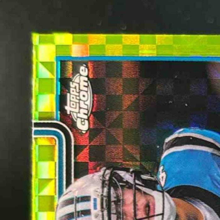 2025 Topps Chrome Tetairoa McMillan Lime Green X-Fractor #326 RC Panthers - Sports Cards