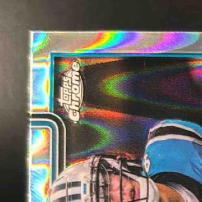 2025 Topps Chrome Tetairoa McMillan RayWave Refractor #326 RC Carolina Panthers - Sports Cards
