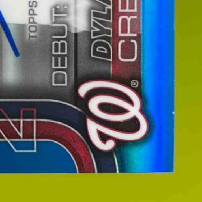 2025 Topps Chrome Update Dylan Crews Rookie Auto True Blue Refractor 19/150 RC - Sports Cards