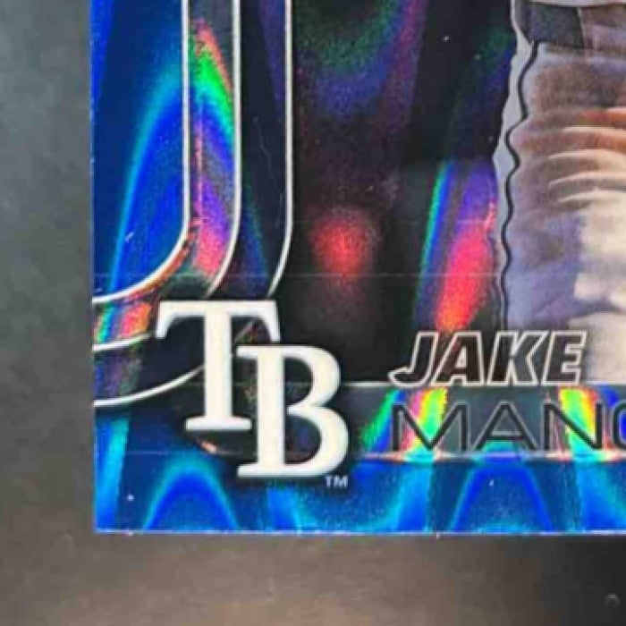 2025 Topps Chrome Update Jake Mangum Blue RayWave /150 #USC176 RC Tampa Bay Rays - Sports Cards