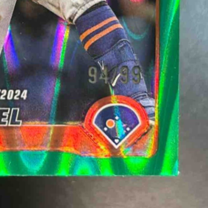 2025 Topps Chrome Update Luisangel Acuna Green Lava /99 #USC53 RC New York Mets - Sports Cards