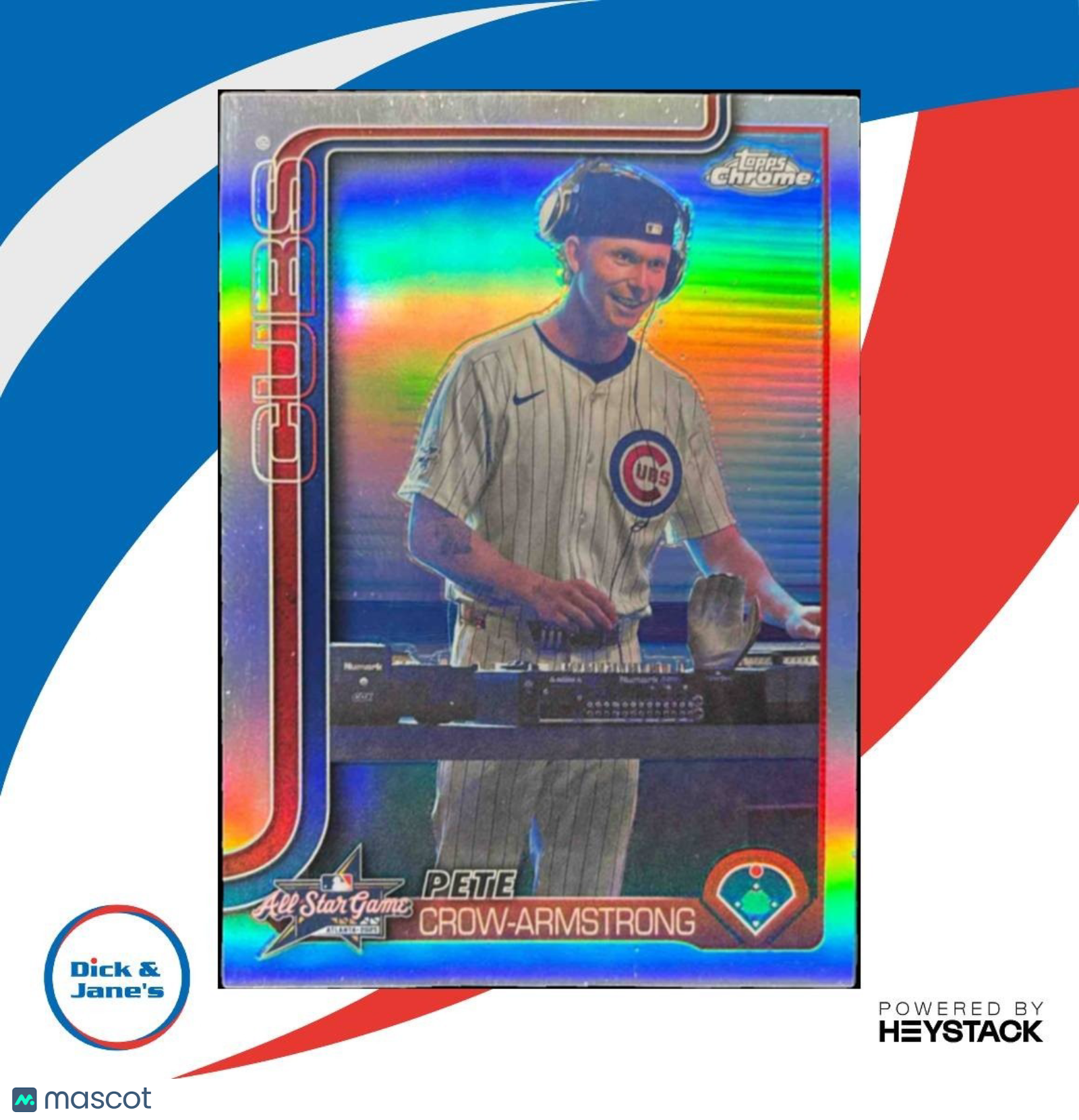 2025 Topps Chrome Update Pete Crow-Armstrong All-Star Game Image Variation SSP - Sports Cards