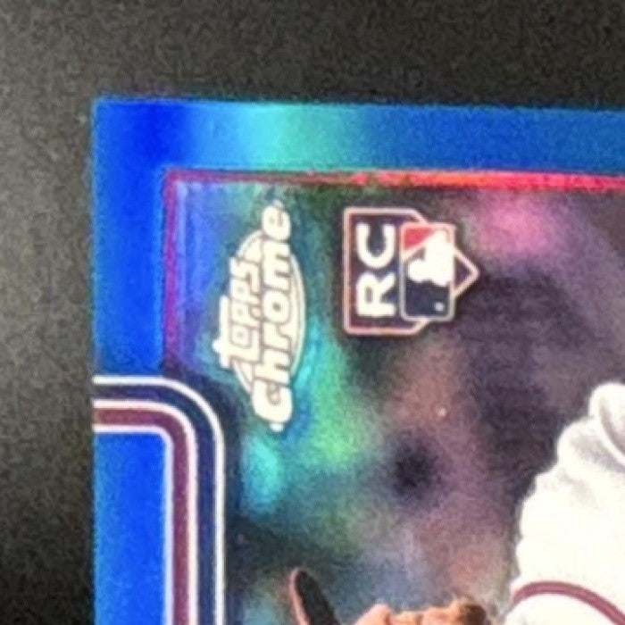 2025 Topps Chrome Update Spencer Schwellenbach Rookie Debut Auto Blue /150 RC - Sports Cards