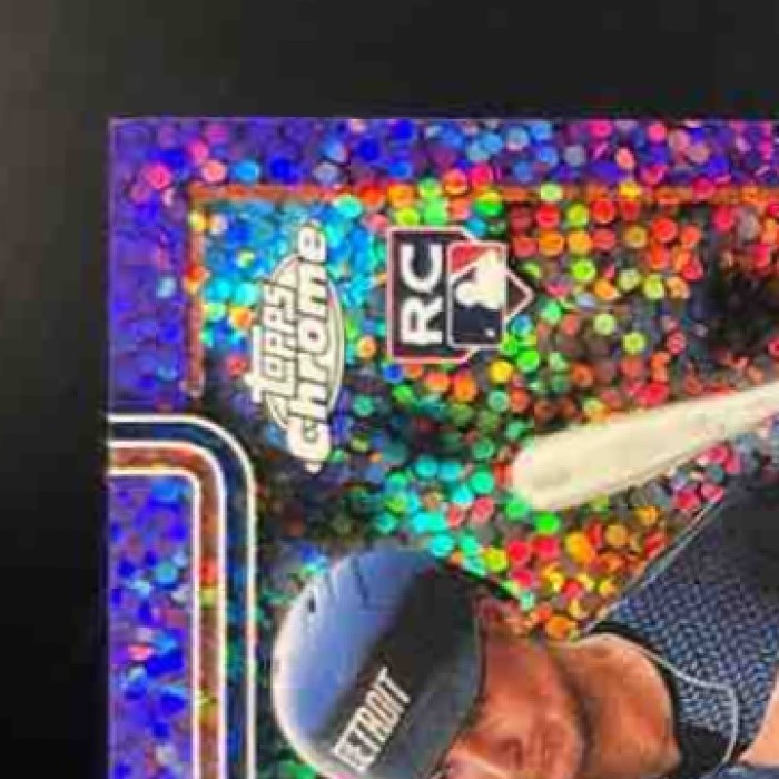 2025 Topps Chrome Update Trey Sweeney Auto Purple Speckle /299 RC Detroit Tigers - Sports Cards