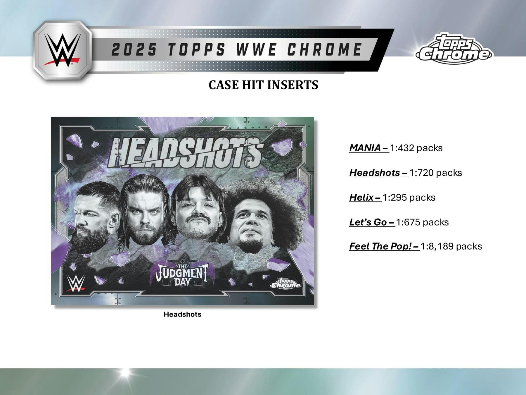 2025 Topps Chrome WWE Wrestling Hobby Box (2 Autos) - Hobby Box
