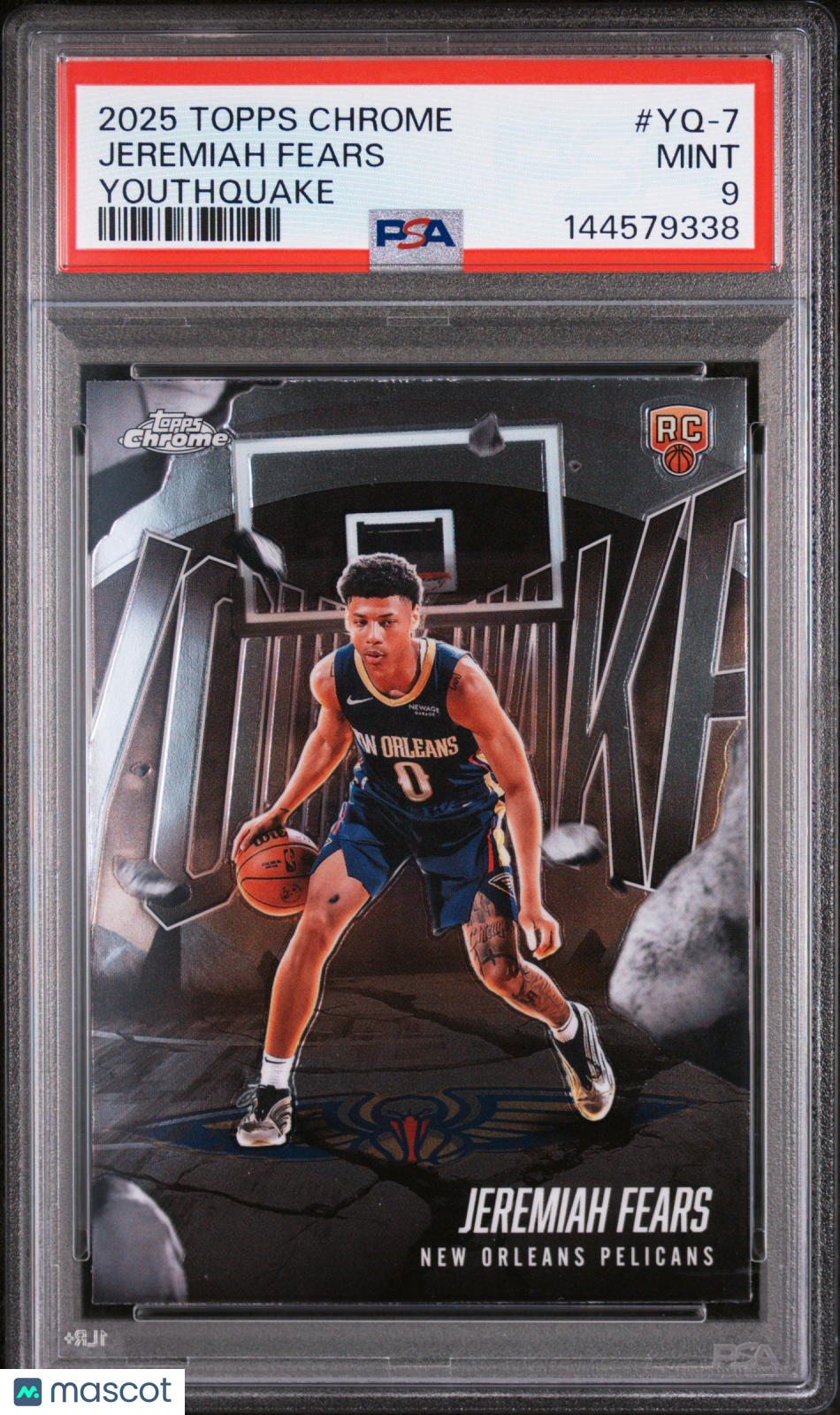 2025 Topps Chrome Youthquake Jeremiah Fears #YQ-7 PSA 9 - Graded Sports Cards