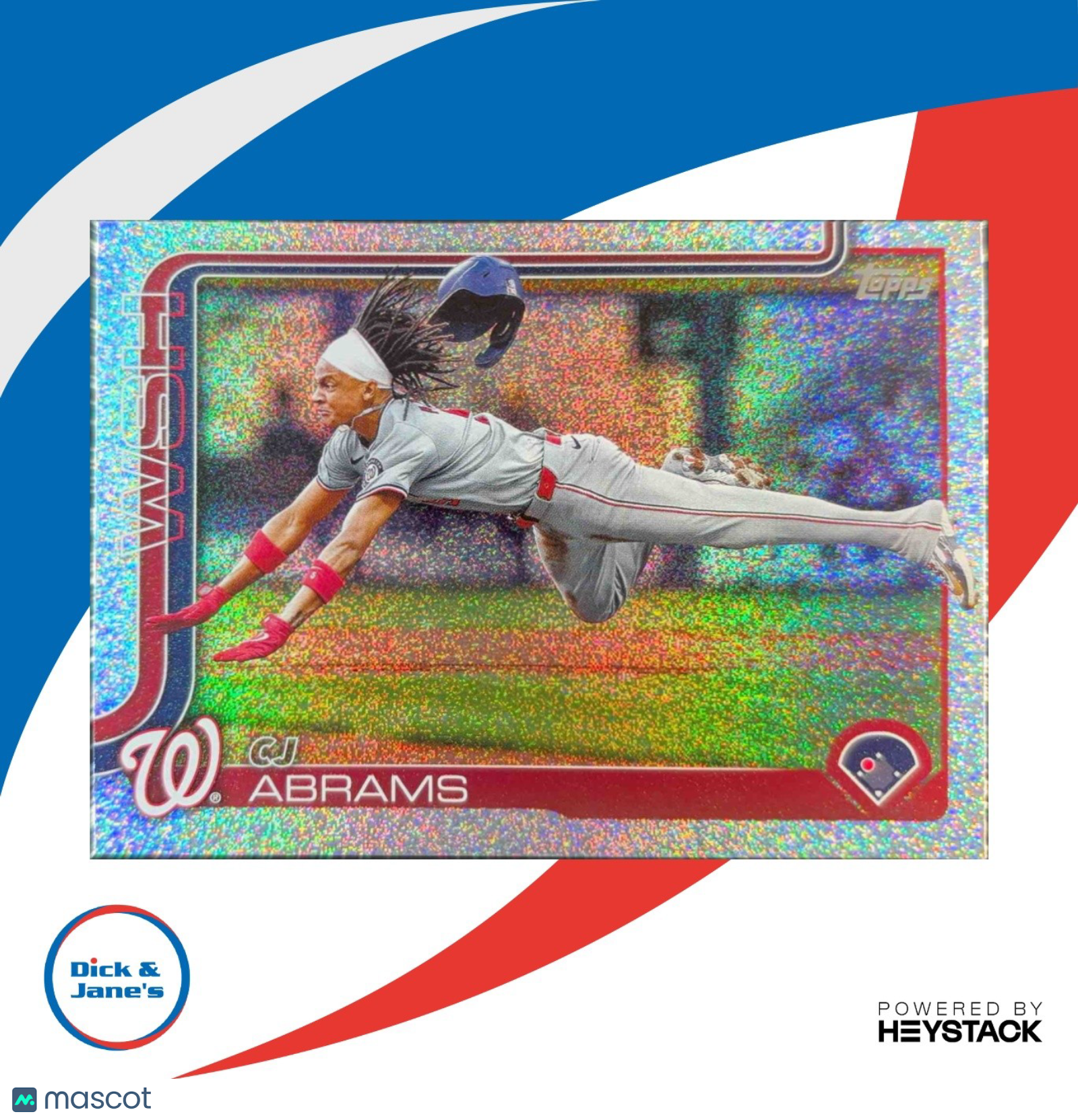 2025 Topps CJ Abrams Sandglitter #122 Washington Nationals - Sports Cards