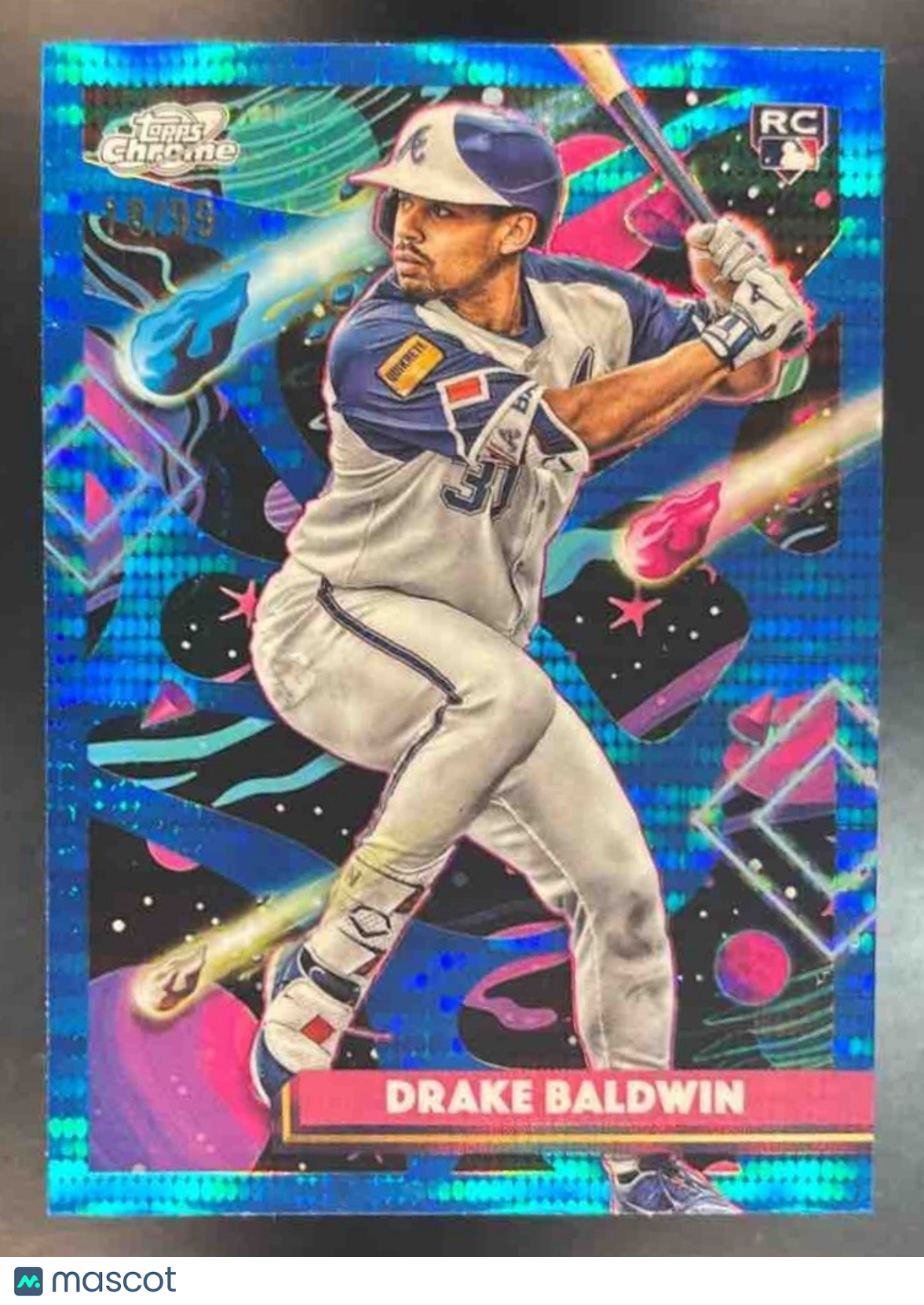 2025 Topps Cosmic Chrome Drake Baldwin Blue Moon /99 #96 RC Atlanta Braves - Sports Cards
