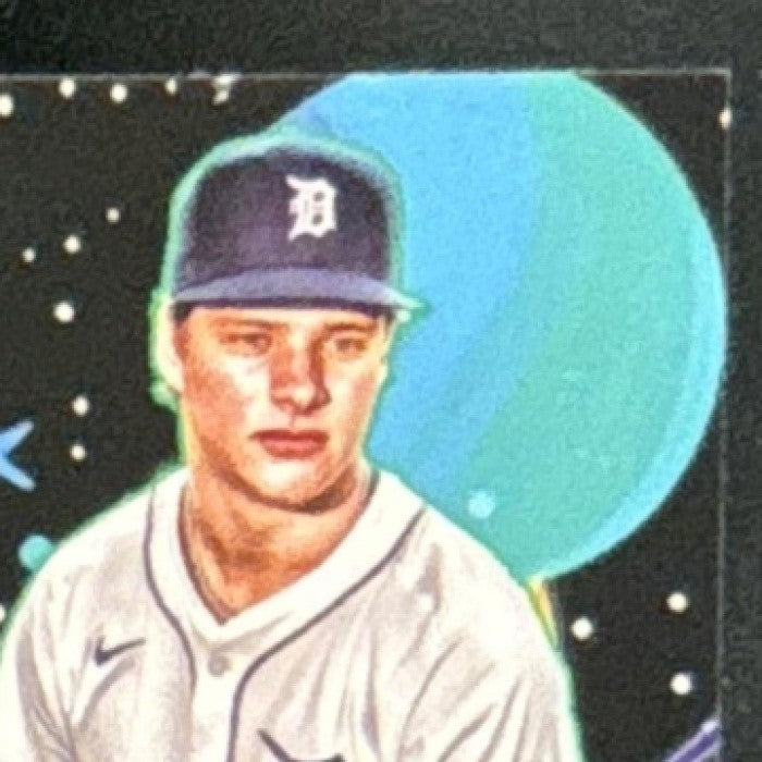2025 Topps Cosmic Chrome Jackson Jobe Green Space Dust /75 RC Detroit Tigers - Sports Cards