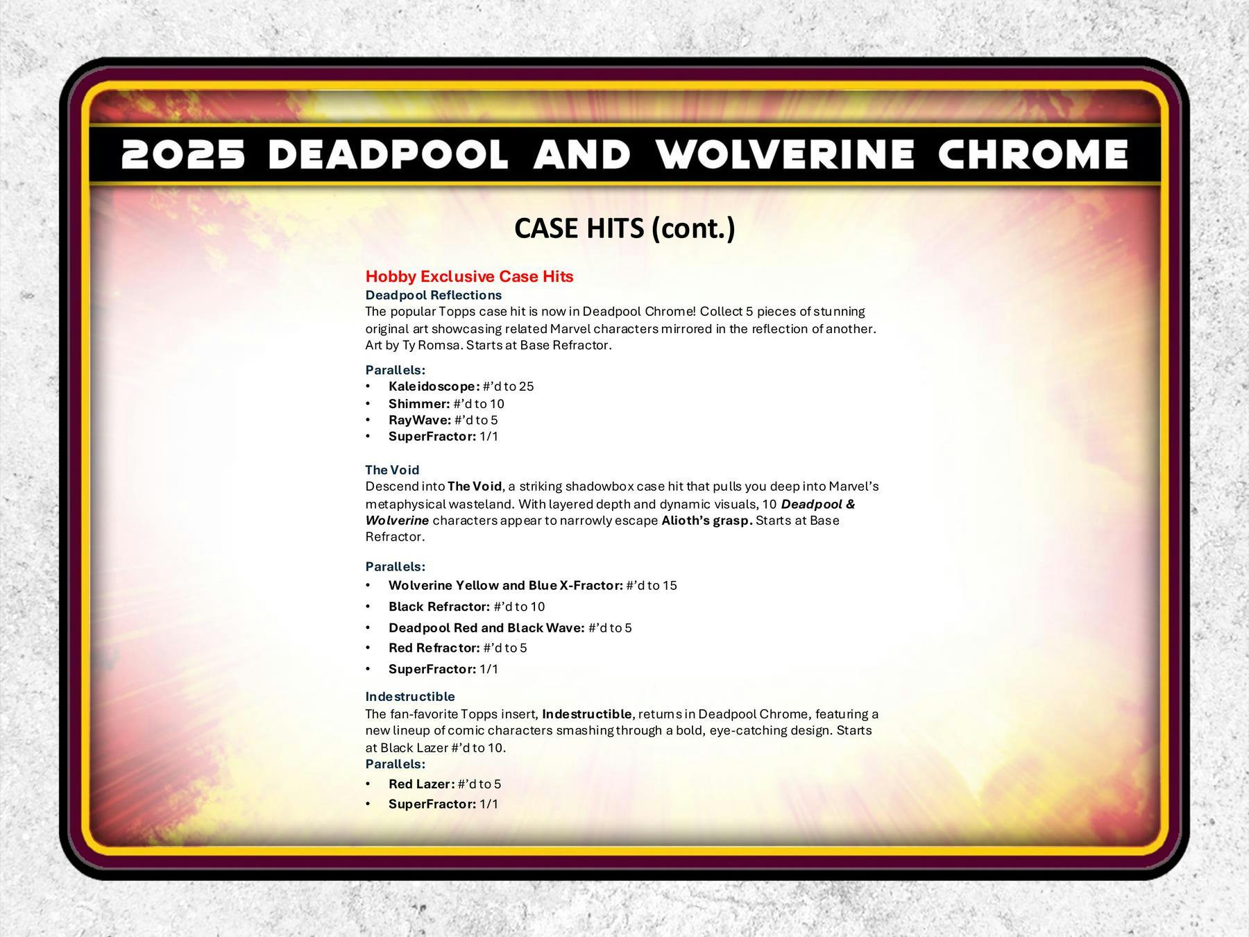 2025 Topps Deadpool Chrome Blaster Box - Trading Cards