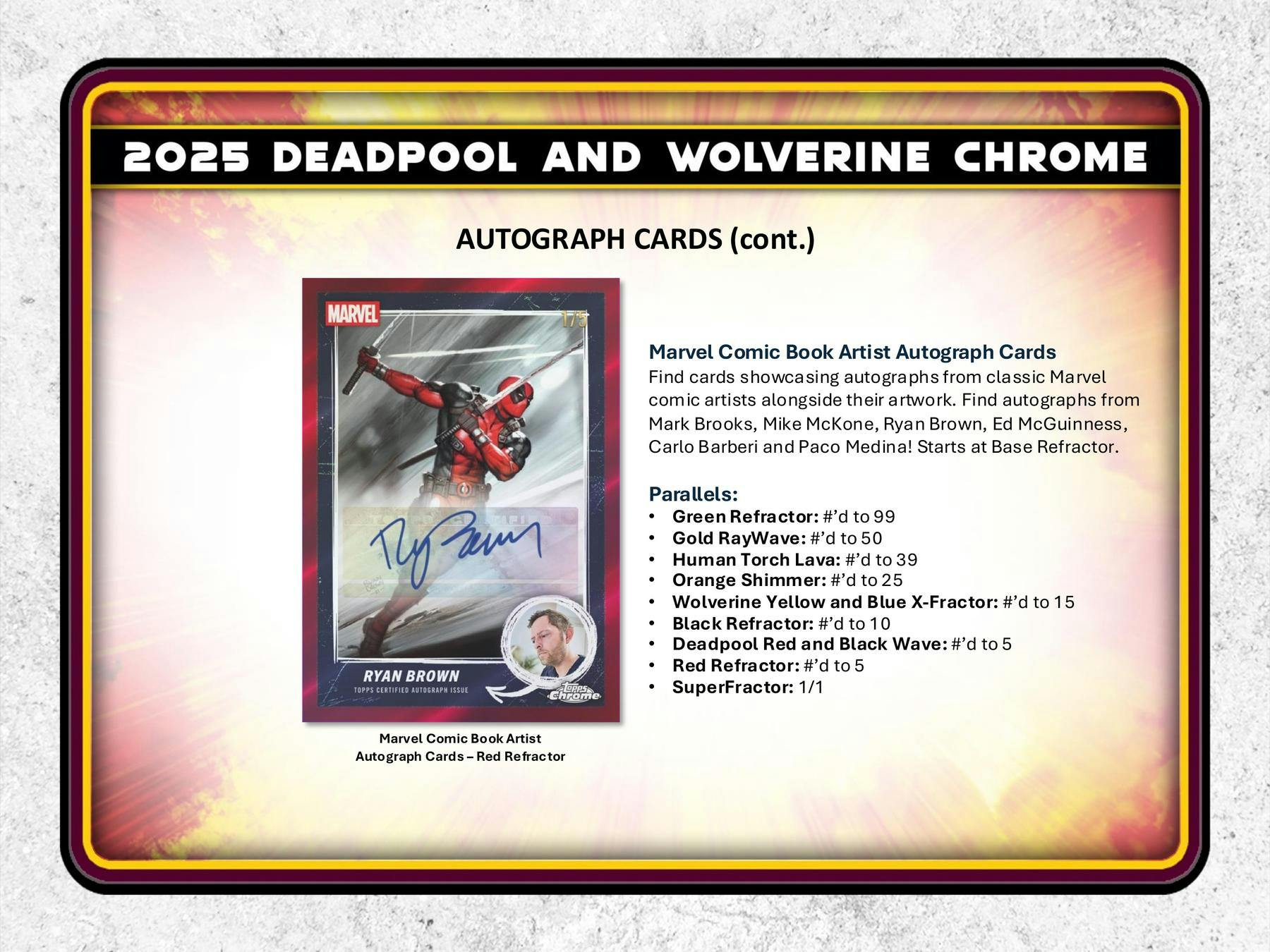 2025 Topps Deadpool Chrome Hobby Box - Trading Cards