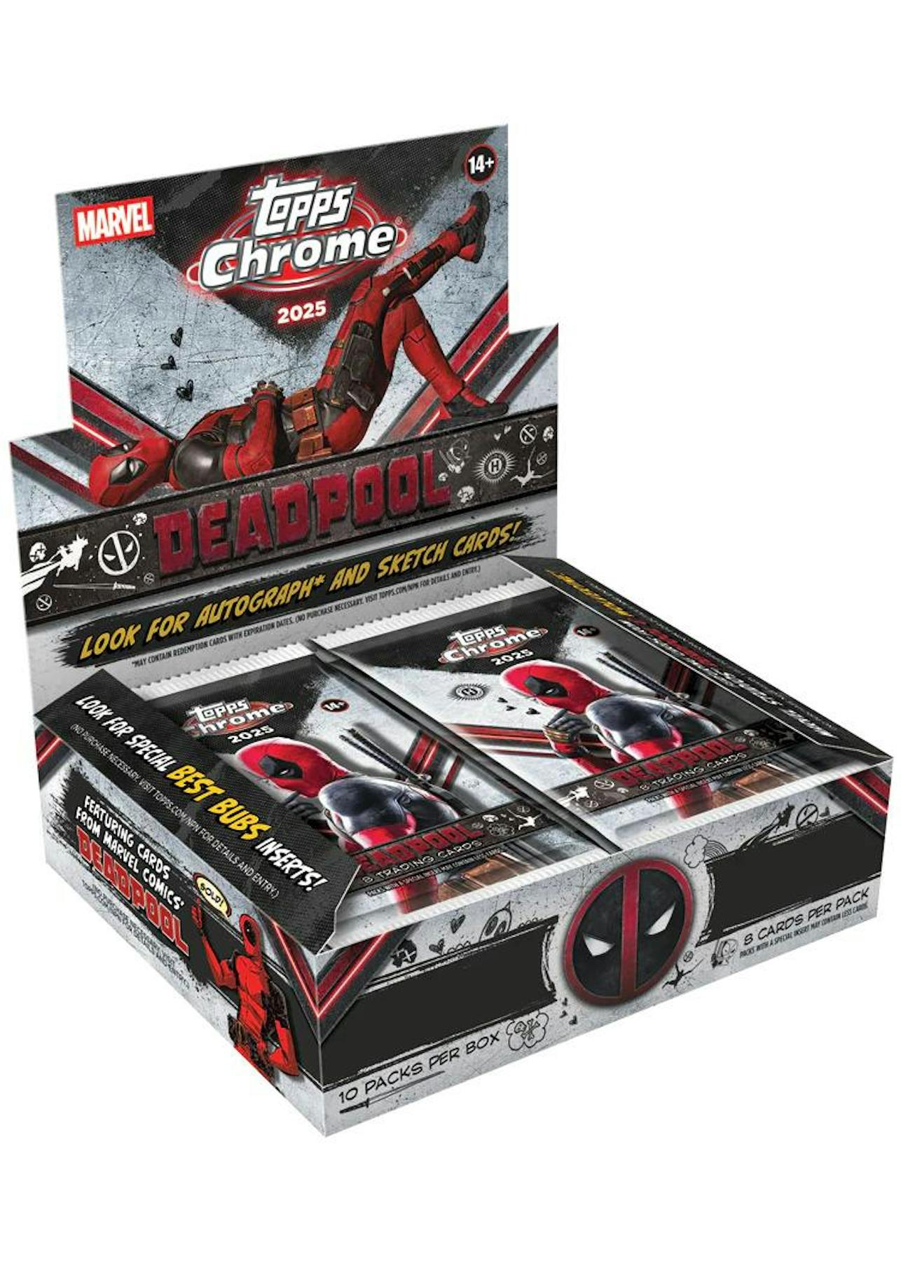 2025 Topps Deadpool Chrome Hobby Box - Trading Cards