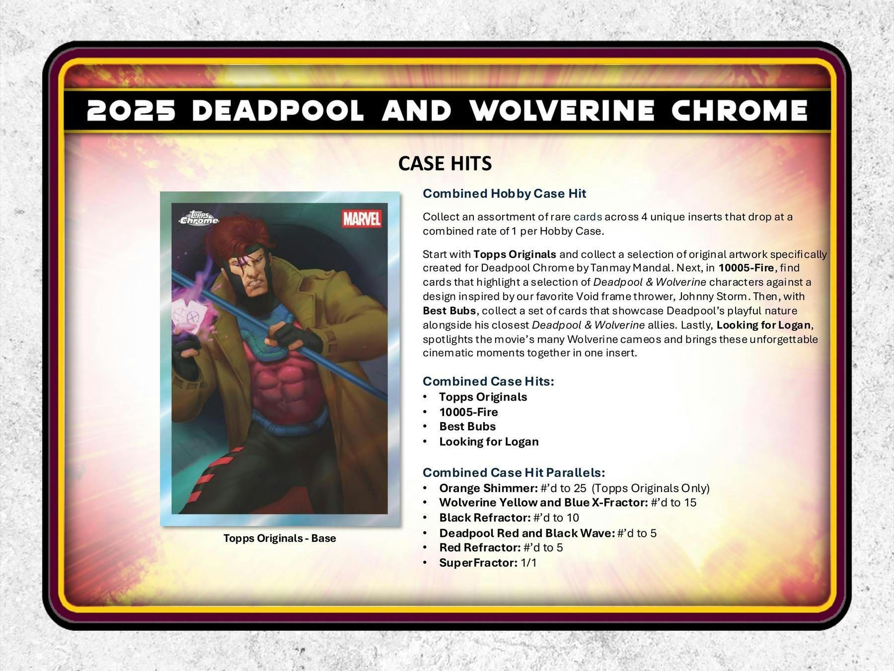 2025 Topps Deadpool Chrome Hobby Box - Trading Cards
