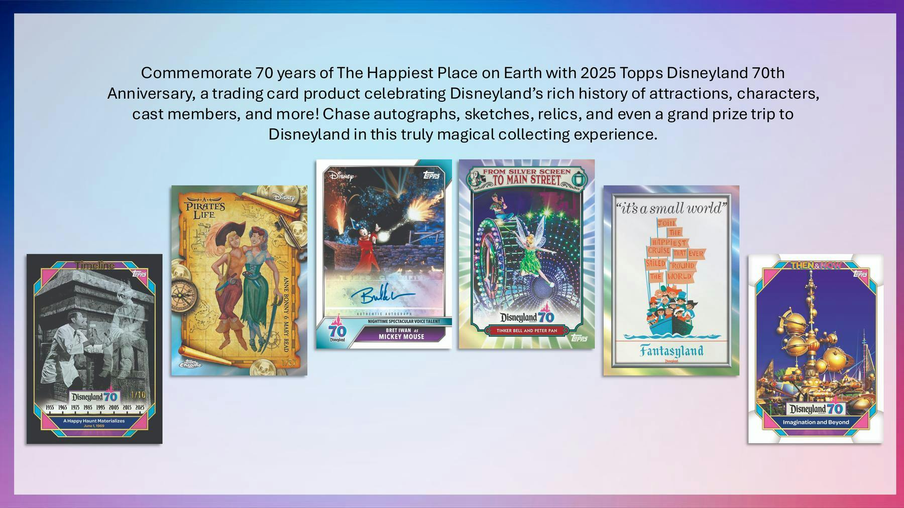 2025 Topps ディズニーランド70周年記念 BOX カード　２個セット 85000e74ce6b01f2f3d553c5a4547a