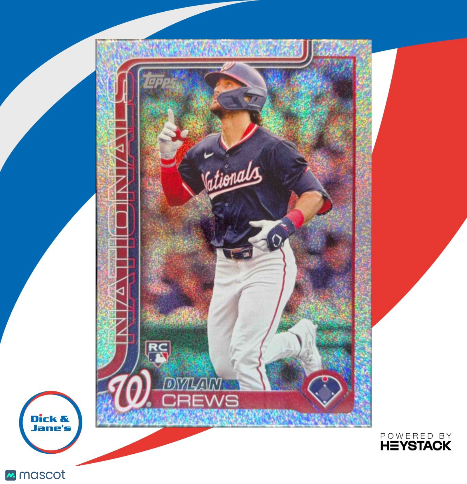 2025 Topps Dylan Crews Sandglitter #74 RC Washington Nationals - Sports Cards